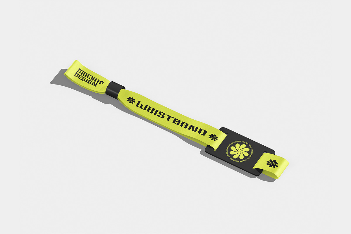 Wristband Mockup, a Merchandise Mockup by Unerispace (Photo 3 of 3)