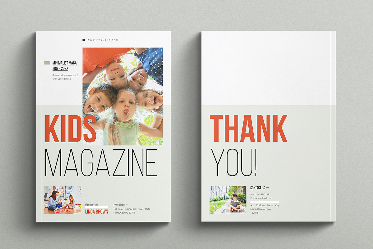 Kids Magazine Template, a Magazine Template by E-Type (Photo 7 of 7)