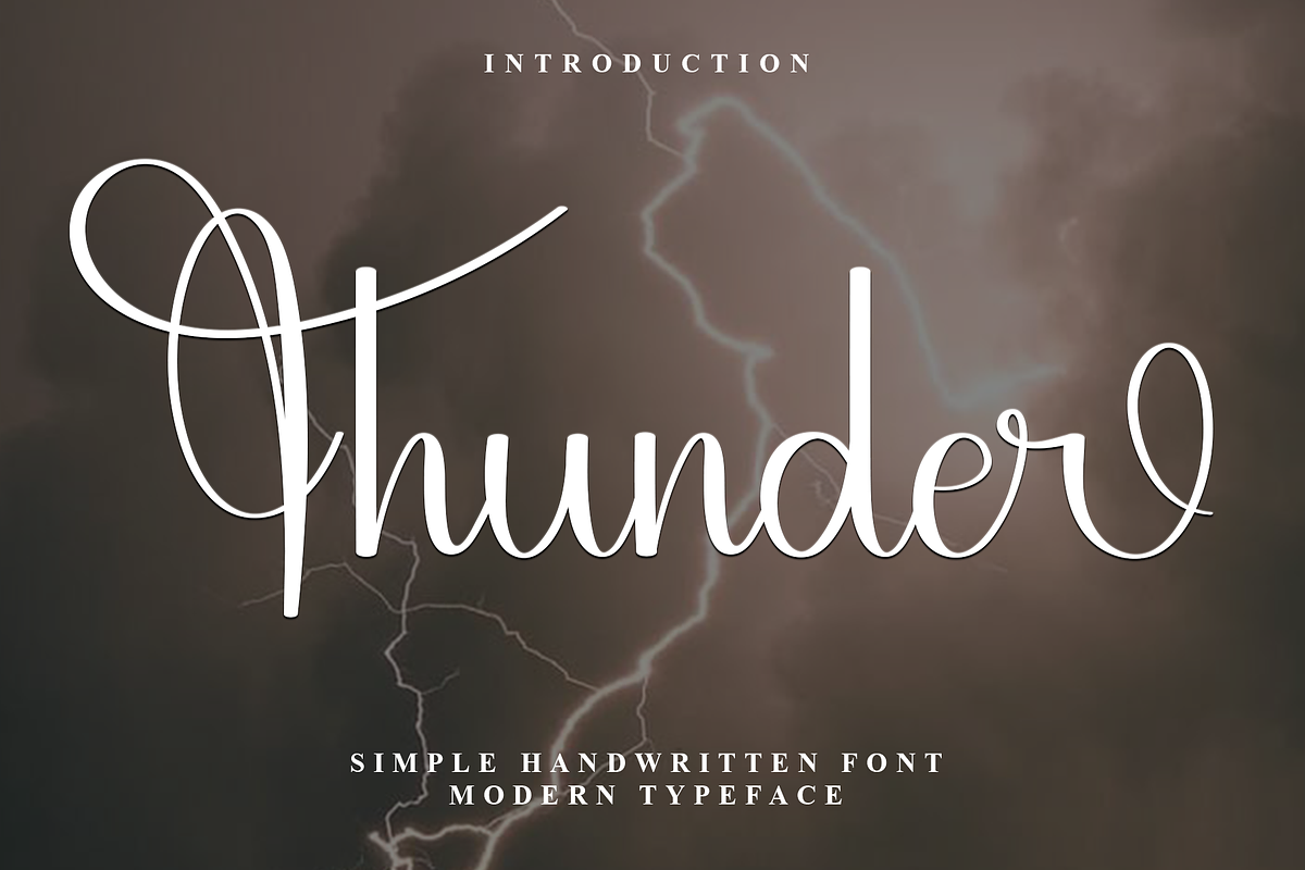 Thunder, a Handwritten Font by FreshTypeINK (Photo 1 of 8)