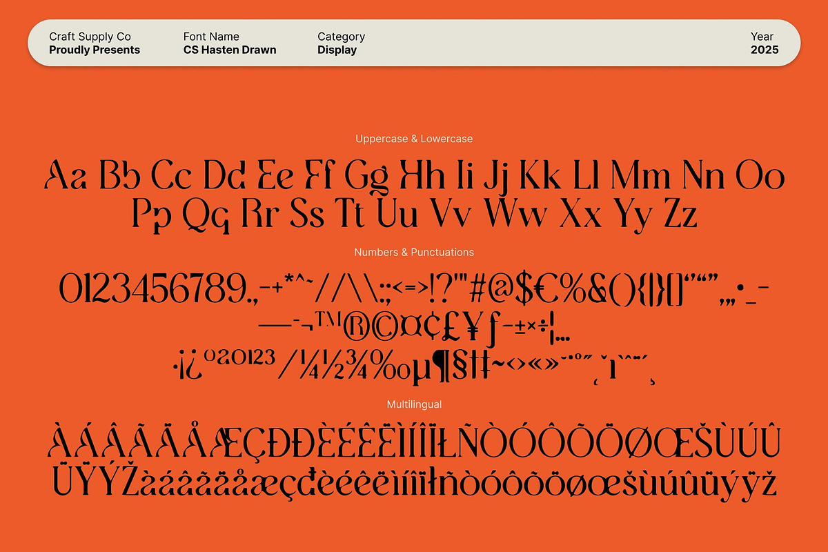 CS Hasten Drawn, a Serif Font by Craft Supply Co. (Photo 8 of 8)