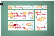 Floral Charity Fundraising Ticket, a Stationery Template by Neermana (Thumbnail 1 of 4)