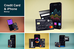 Credit Card & IPhone Mockup