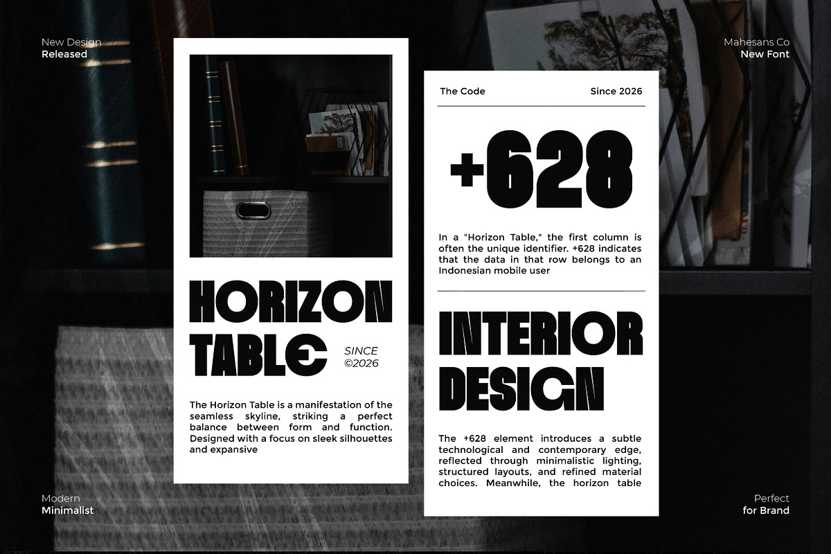 Morgen – Bold Condensed Display Font, a Sans Serif Font by Mahesans Co (Photo 2 of 10)