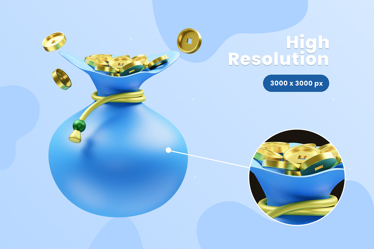 Finance & Business 3D Icons, an Object 3D Model by Azam Creative (Photo 3 of 5)