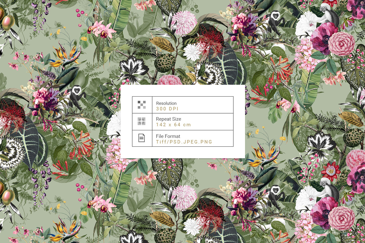 Elegance of Flowers!, a Pattern Graphic by Pink Linen (Photo 3 of 11)