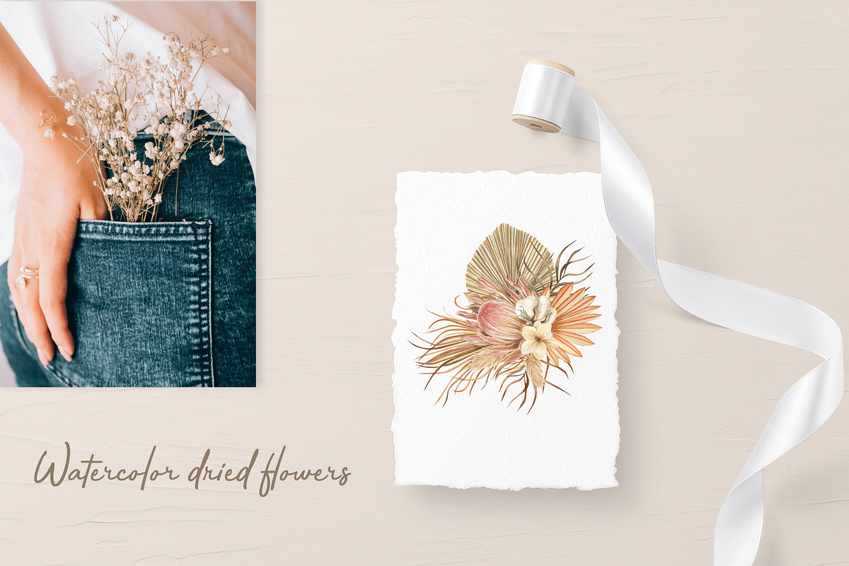 Watercolor boho collection, a Decorative Illustration by ViolettaKh (Photo 6 of 14)
