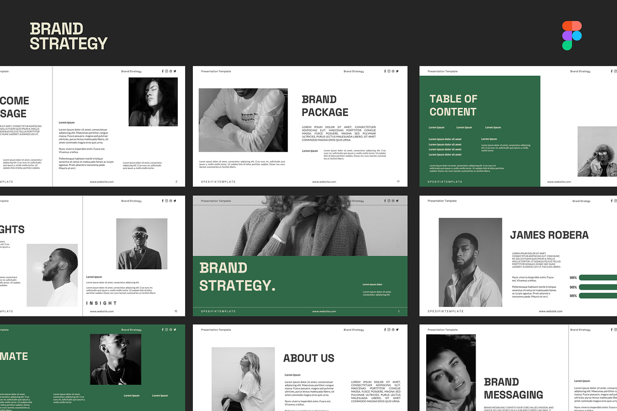 Brand Strategy Template - Figma, a Presentation Template by Spesifikstd (Photo 1 of 11)