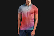Male Model Polo Shirt Mockup - PSD, a Shirt Mockup by Asylab (Thumbnail 8 of 8)