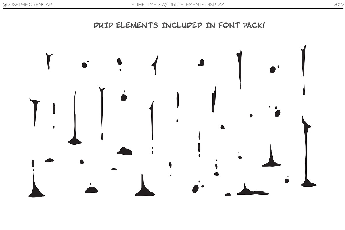 Slime Time 2, a Font by Moreno Art Company (Photo 2 of 7)