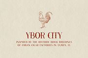 YBOR CITY: Vintage, Florida/Western, a Font by Chez Núñez (Thumbnail 4 of 4)