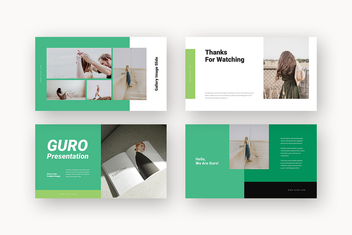 Guro : Green Business Powerpoint, a Presentation Template by Punkl Camp (Photo 9 of 16)