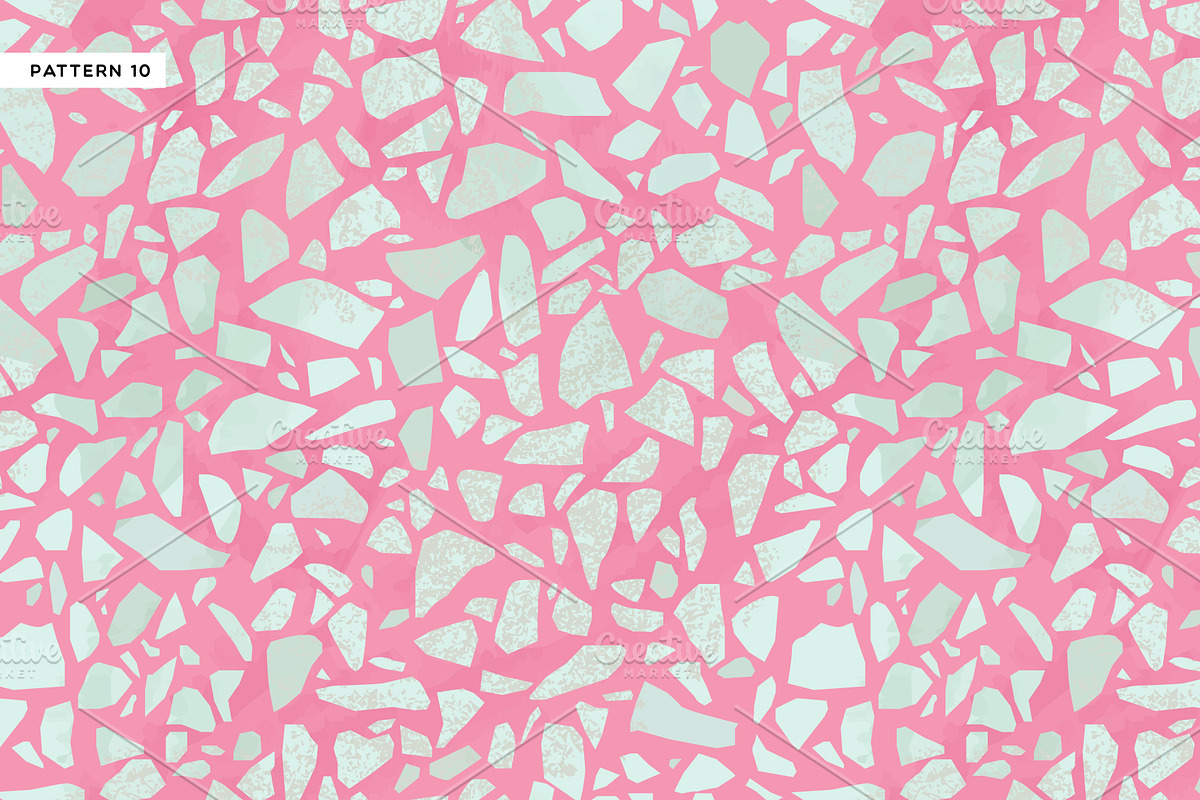 10 Realistic Terrazzo Patterns, a Pattern Graphic by Dedraw Studio (Photo 11 of 17)