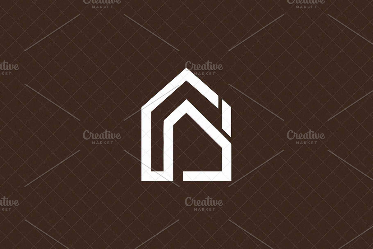 Minimalist House Emblem, an Object Illustration by Vectorium Studio (Photo 3 of 4)