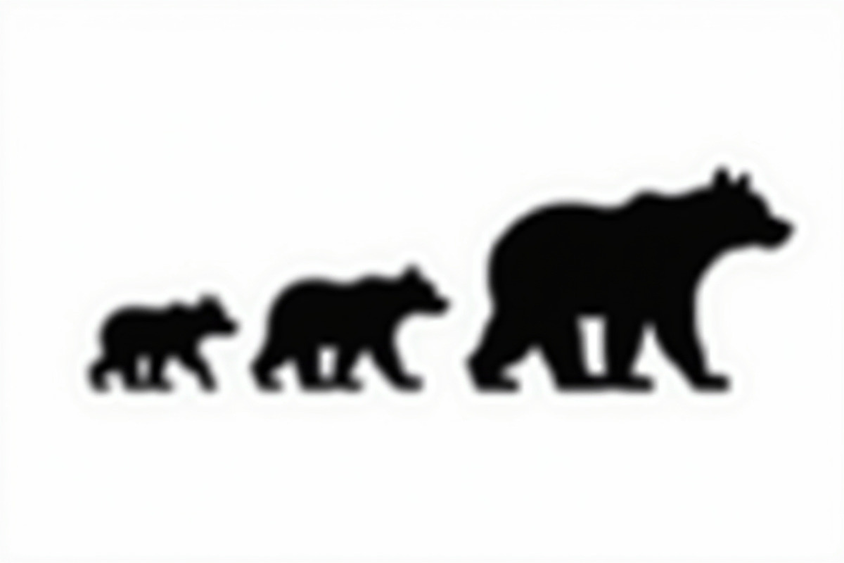 Bear Family Silhouette Bundle, an Illustration by jahid234 (Photo 3 of 9)