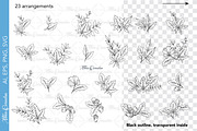 Fall Greenery Collection, an Object Graphic by CaraulanStore (Thumbnail 2 of 8)