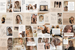 Hair Salon Instagram Post Template