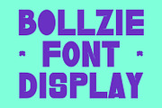 Bollzie Display Font Sans Serif, a Sans Serif Font by Maulana Creative (Thumbnail 1 of 8)
