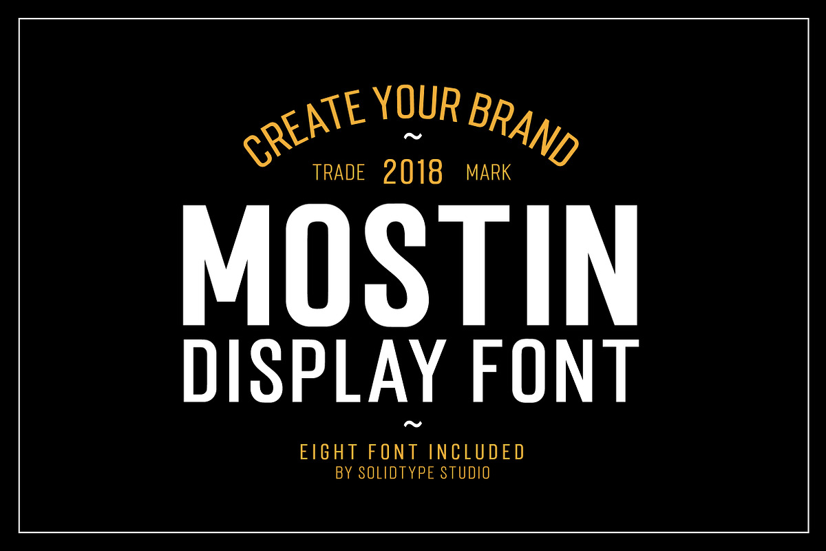 Mostin Typeface preview 7