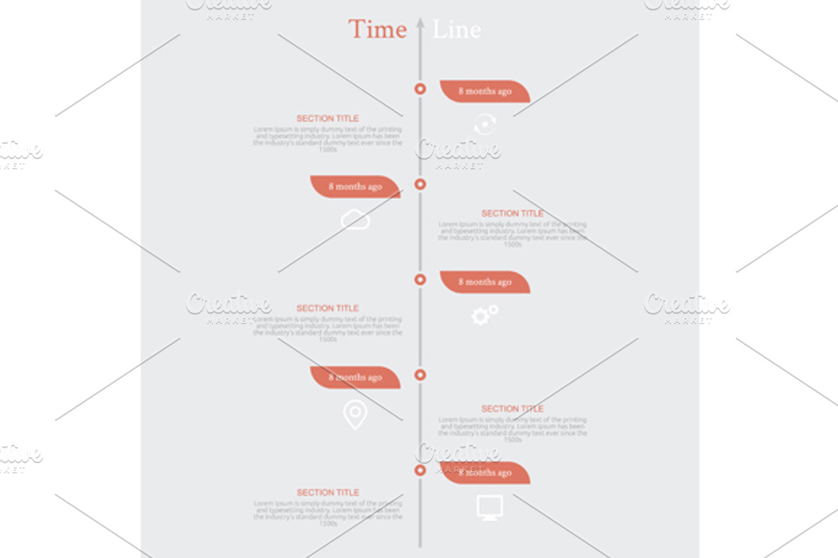 Timeline Infographic with Diagram preview 2