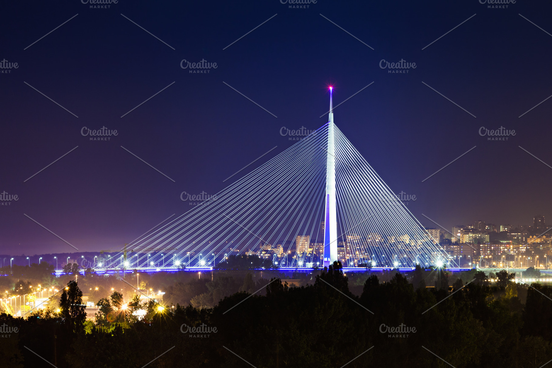 Ada bridge, a Photo by saiko3p