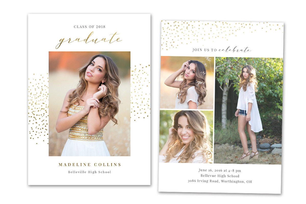 Graduation Card PSD CG084, a Card Template by OtoStudio