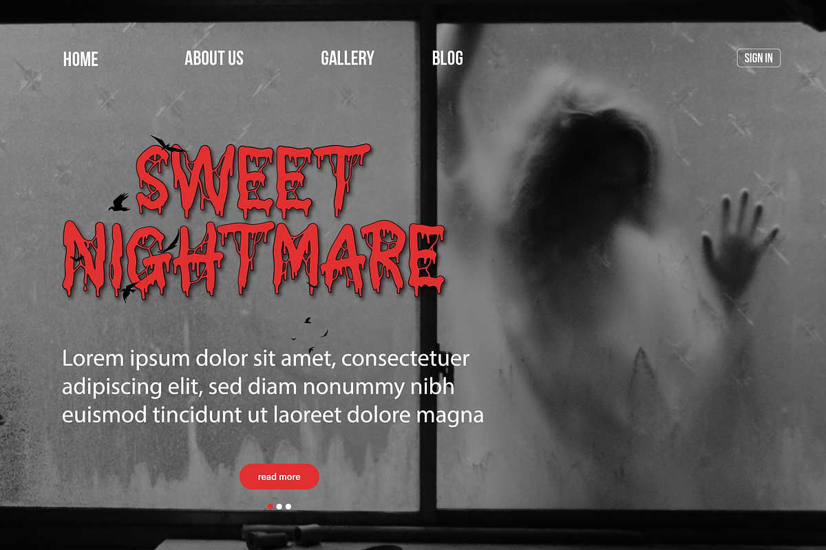 Blood Drainer | Horror Display Font, a Font by gracetype_studio (Photo 5 of 12)