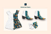Female Jumpsuit Mini Scene Creator, an Apparel Mockup by Designertale (Thumbnail 2 of 6)