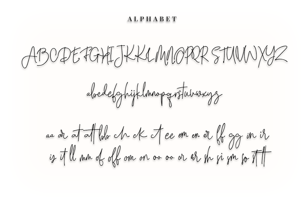 The Wind First - Script font preview 6