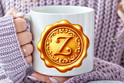 Gold Wax Stamp Letter Clipart, an Illustration by Rose Art (Thumbnail 4 of 7)