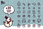 90 Hand-Drawn Christmas Icons, an Icon by NatBurger (Thumbnail 4 of 5)