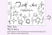 Quirky stars collection, an Object Graphic by SweetRenieDesigns (Thumbnail 2 of 3)