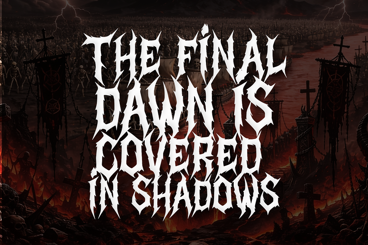 Daemon Sickness | Black Metal Font, a Blackletter Font by Denustudios (Photo 6 of 12)