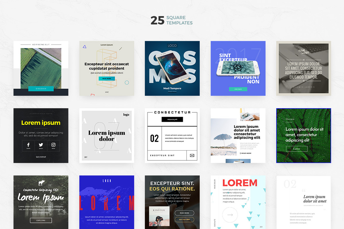 ALIUM 2 | Social Media Pack, a Social Media Template by laaqiq (Photo 3 of 7)