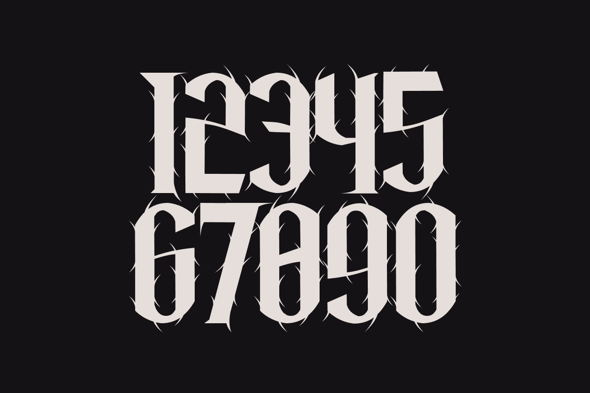 Under Ground - Hardcore Font, a Blackletter Font by Masyafi Studio (Photo 6 of 6)