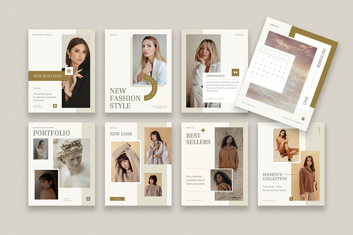 AURELIA Social Media Kit, a Social Media Template by Vasya Kobelev (Photo 2 of 7)
