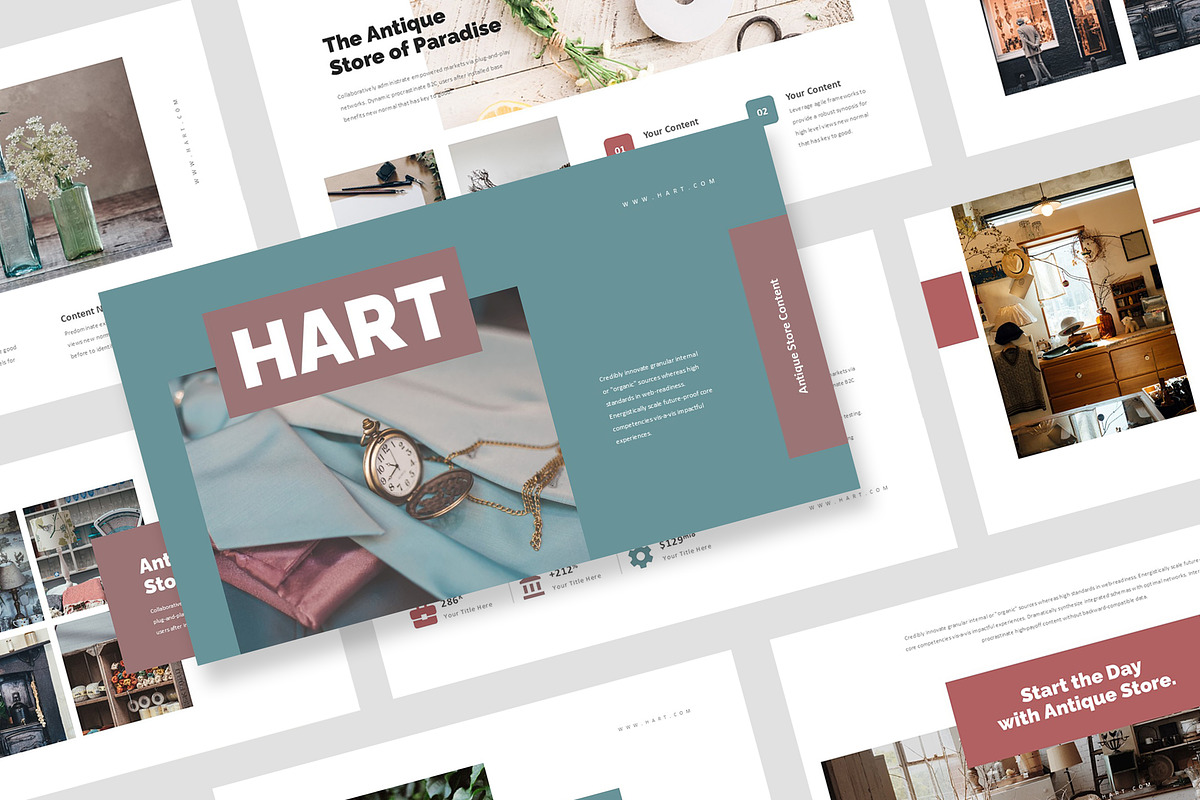 Hart : Heritage Brand Powerpoint, a Presentation Template by Punkl Camp (Photo 1 of 16)