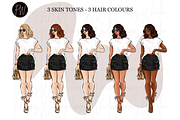 Fashion Girls 56 clipart png, an Illustration by Parinaz Wadia Design (Thumbnail 3 of 9)