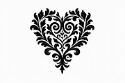 Floral Heart Silhouette Set, an Illustration by Gfx_Store (Thumbnail 11 of 21)