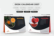 Desk Calendar 2027 Printable, a Stationery Template by MstArtwork (Thumbnail 3 of 5)