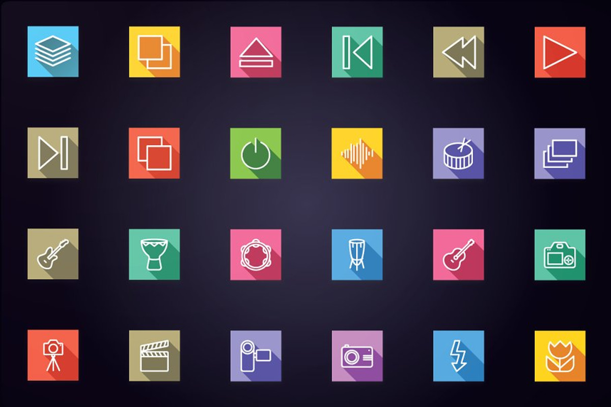 Media - Audio, Video & Photo Icons, a Solid Icon by FlatLineIcons (Photo 3 of 5)