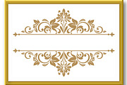 Vintage gold frame on a white, a Decorative Illustration by RODINA (Thumbnail 2 of 3)