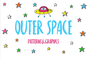 Outer Space patterns&graphics, a Pattern Graphic by Daria Miazhevich (Thumbnail 1 of 6)