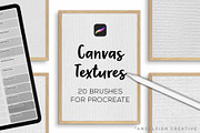 Canvas Textures Procreate Brush Set, a Brush Add-On by AngelfishCreative (Thumbnail 1 of 12)