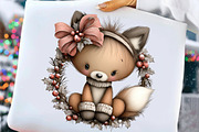 Whimsical Christmas Fluffy Fox PNG, an Illustration by Craft Nest (Thumbnail 6 of 9)