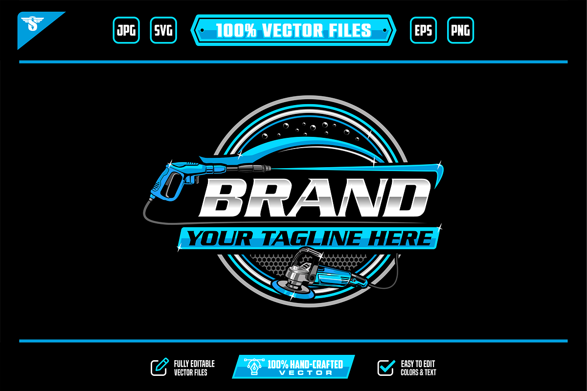 Pressure Car Washer Logo, a Branding & Logo Template by slLametDesigns (Photo 1 of 6)