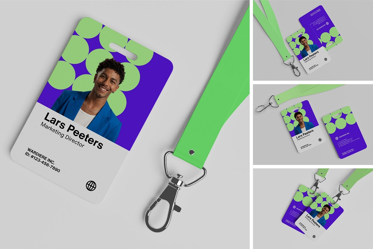 Realistic ID Card Mockup PSD, an Advertising Mockup by MA-KING_ART (Photo 1 of 5)