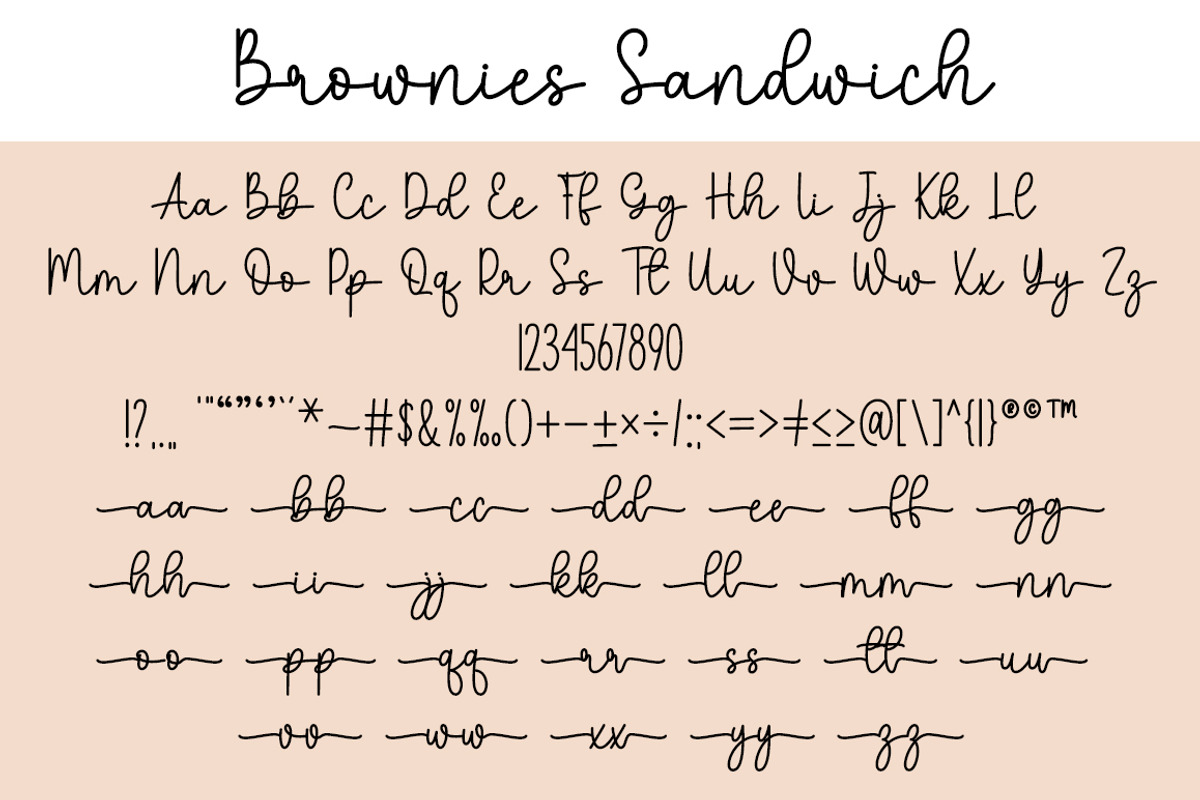 Brownies Sandwich Duo, a Handwritten Font by DN Creative (Photo 6 of 7)