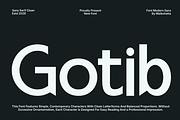 Gotib – Elegant Modern Sans Serif, a Sans Serif Font by MaikoHatta (Thumbnail 1 of 9)
