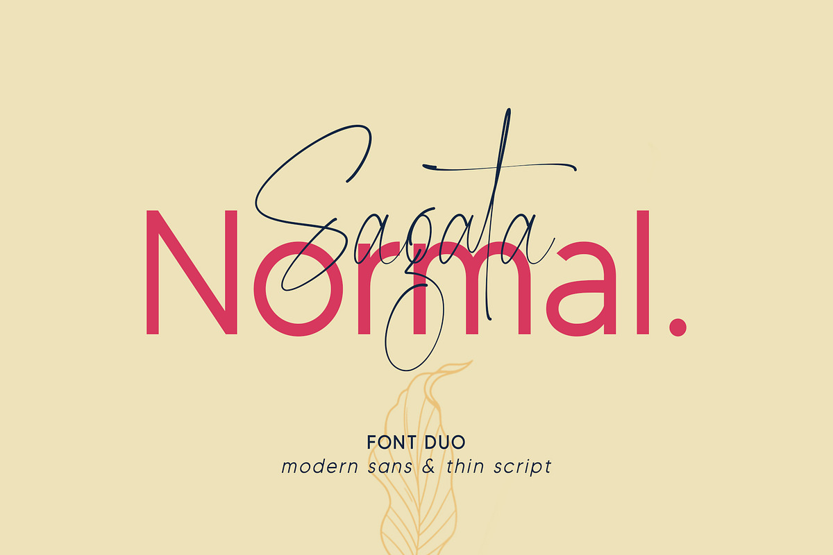 Sagata Normal | Font Duo, a Handwritten Font by Lemonthe (Photo 1 of 7)