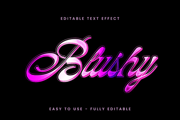 Glossy Gradient Script Text Effect preview 5